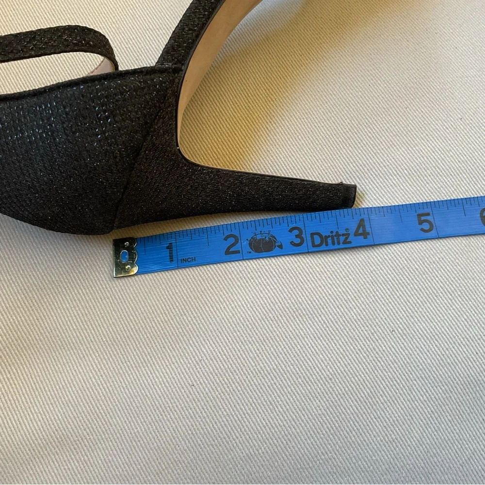 Vince Camuto ‘Court’ Elegant Ankle Strap Sandal Sparkly Black Women’s Size 11M - Picture 8 of 8